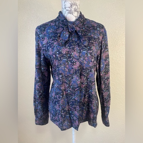 PENDLETON women’s floral print button down blouse,‎ size 8 - Picture 1 of 10